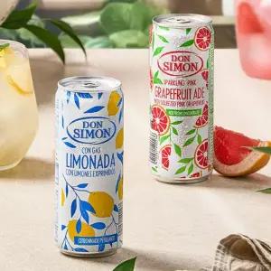 [쓱7클럽]돈시몬 스파클링/무탄산 리얼 착즙 에이드 레몬 자몽 330ml 12입 / 1.5L 6입 구성