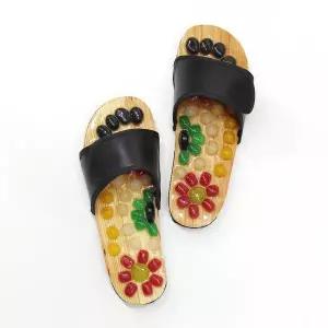 뉴글로벌 천연 옥석 지압 슬리퍼 발바닥지압 건강실내화