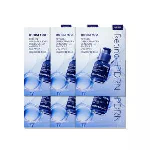 이니스프리 레티놀 그린티 PDRN 스킨부스터 앰플 겔 마스크 25mL [속광 탄력] 6매