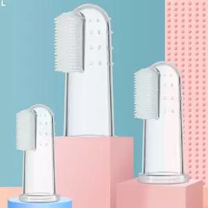 강아지 손가락 칫솔 10개/동물/일회용/치솔/치석/제거/애완견/실리콘/강아지용/핑거/이닦기/치석/소형/고급