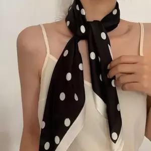 오르걸 땡땡이 여성 간절기 스카프