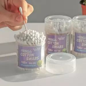 부드러운 면봉 4종 시리즈/미세/나무/국내산/코튼/기본형/회오리/개별/포장/마이크로/브러쉬/귀청소/100개
