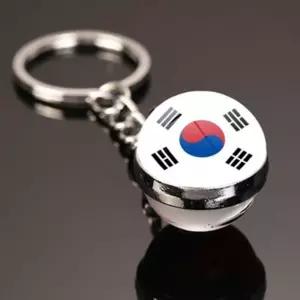 태극기키링 태극기열쇠고리 원형 야광 코리아키링 한국기념품 외국인 한국여행선물 단체선물 K문화체험