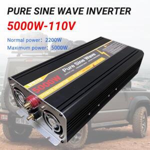 5KW 차량용 태양광 순수 정현파 전원 인버터 5000W DC 12V 24V 48V AC 110V 220V 50HZ 60HZ 파워 뱅크 컨버