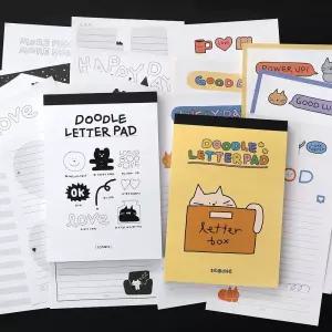 두들 편지지 패드 대용량 떡메/기념/기념일/선물/펜시/심플/예쁜/선물용/메세지/문구용/다용도/뜯어/쓰는