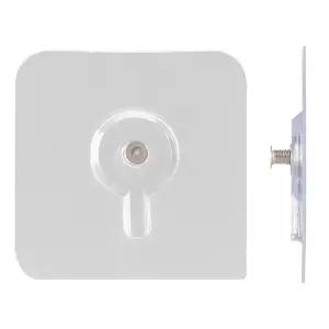 플라이토 무타공 반투명 접착식 벽걸이 후크 1P