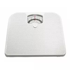 배터리 건전지없는 화이트 가정용 수동 바늘 눈금 기계식 튼튼한 아날로그 체중계 130kg 몸무게 저울 비만