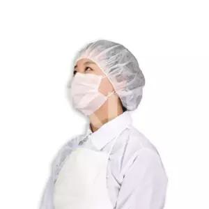 KM 일회용 부직포 헤드캡 30g 100개입/주방/위생모/조리사/조리모/헤어캡/식당/식품/공장/실험실/조리용/업