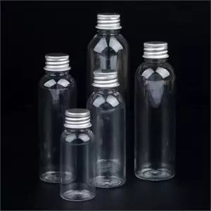 투명 플라스틱 공병 투명플라스틱원형통 펌프용기 페트병