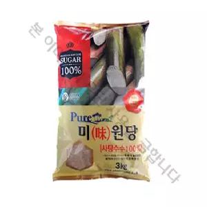 업소용 대용량 피비에스 비정제원당 3kg 사탕수수 100%