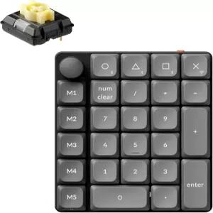 Keychron K0 Max 무선 로우 프로파일 숫자 패드 QMK/VIA 프로그래밍 가능 핫 스왑 바나나 스위치 RGB