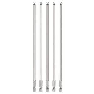 하핑턴 5pcs 볼 엔드 육각 마그네틱 비트 롱 (4mm) 200mm 생크 전동 (8