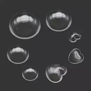 만들기 반구 원형 하트 재료 투명 반구 미술 용품 플라스틱 케이스 장식 수제 몰드 공예 소품 도구