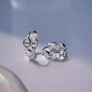 925실버 샹달 체인 모티브 실버 원터치 전체순은 귀걸이