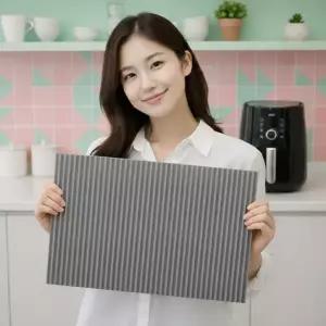 두꺼운 에어프라이어전용매트 오븐 전자레인지 주방 실리콘 