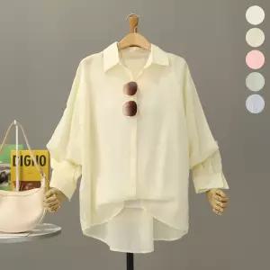 [모노시크] 릴마즈 파스텔 베이직 언발 셔츠_MNBS661