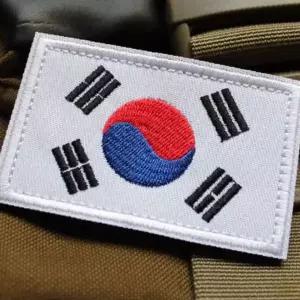 가방 배낭 의류 태극기 자수 찍찍이 부착 패치 국가 상징 애국 장식 와펜 스티커