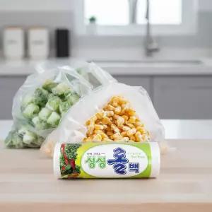 식품용 투명 롤백 37X50 400매 대용량 위생 비닐봉투 소분팩