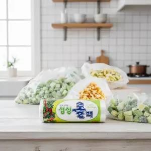 식품용 위생 롤백 25X35 500매 대용량 소분 비닐봉투 주방용 소포장 비닐팩