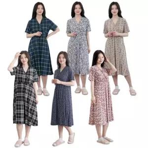 냉장고 브이넥 원피스잠옷 임산부 수유 홈웨어원피스