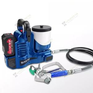 고압 분사기 전기 페인트 분무기 무공기 스프레이 건 리튬 배터리 머신