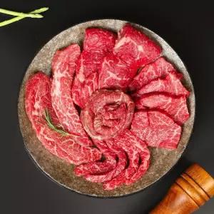 [아침애딴] 국내산 구이용 소고기 육우 부채차돌세트 1kg