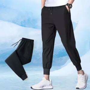 남성 조거팬츠 아이스 쿨 밴딩바지 냉감 긴바지 여름 짐웨어