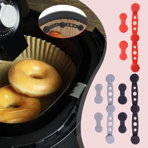 에어 프라이어 마그넷 실리콘 버클, 종이 고정용, 일회용 라이너, 타지 않게