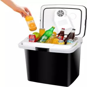 자동차 캠핑 낚시 직장 해변 피크닉을 위한 누바 휴대용 RV 냉장고 28 Qt 26L 전기 쿨러 및 워머 12V 미니