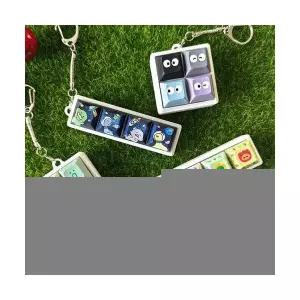 캐릭터 키캡키링 공룡 동물 꽃 청축 키보드 포인트키캡 가방고리 파우치고리