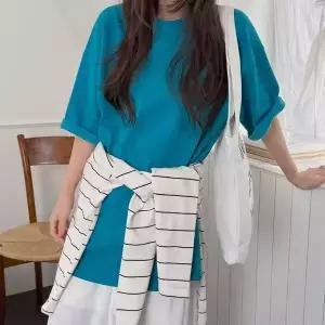 [빅사이즈]이블렛 데퓨아 베이직 컬러 티셔츠 제이스타일