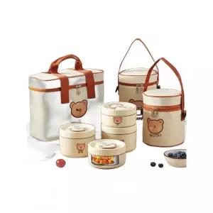 도시락 밀폐 원형 찬합 사각 반찬통 도시락통 소풍 용기 런치박스 스텐 소