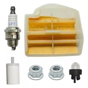 허스크바나 445 450 랜처 445E II 450e 체인톱용 에어 연료 필터 튜닝 키트 531309681 스파크 플러그 프라