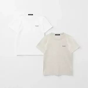 [마리끌레르](의정부점)[2PACK] 클래식 로고 레귤러핏 반팔 티셔츠(MAGBTS19MWO)