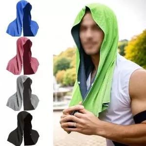 자외선 차단 냉감 아이스 쿨수건 후드 타월 야외 캠핑 물놀이_24842072