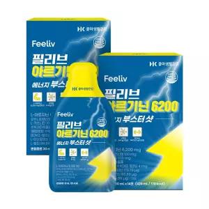 에너지 부스터샷 아르기닌 초고함량 6200mg, 14회분, 4박스