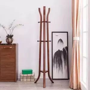 우드 스탠드형 고급 옷걸이 홈 제품 사무실 원목 행거