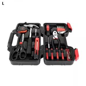 39피스 가정용 수공구 세트비트 줄자 가위 펜치 크류드라이버 용공구 망치 칼