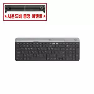 사운드바증정 로지텍 K580 블루투스 멀티 키보드 한글각인 블랙