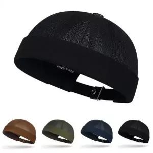 메쉬 단색 와치캡 남성 여성 여름 비니 레옹 모자 등산모자