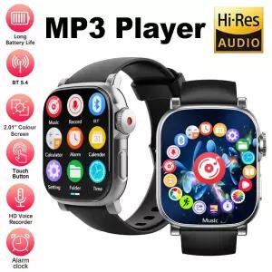 블루투스 54 MP3 플레이어 HIFI 음악 시계 20 터치스크린 손목 보이스 비디오 알람 전자 책