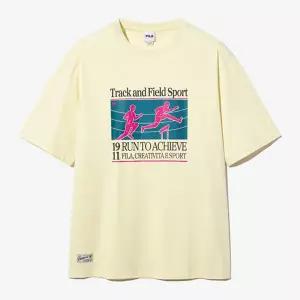 [휠라]휠라 트랙앤필드 그래픽 반팔티 FS2RSH2110X YEW 티셔츠