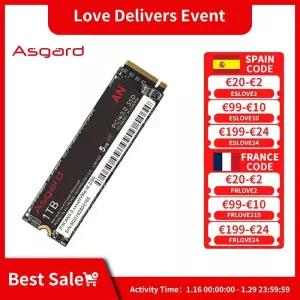 노트북 SSD 에스에스디 M.2 2TB 1TB 하드 Asgard-M.2 ssd M2 PCIe NVME 250GB 500GB 솔리드 스테이트 드라