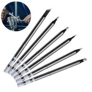 T65 납땜 인두 팁 세트 6종류 B2 I K D32 구리 합금 미니 휴대용 도구용