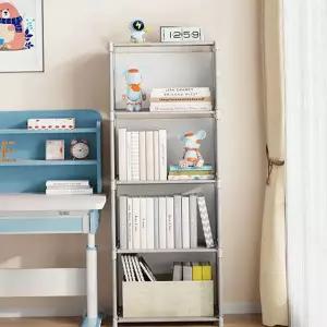 3칸 책장 오픈형 원룸 4칸 조립식 책장 5칸 공간활용 인테리어 플라스틱 다용도 모듈형 무볼트 베란다