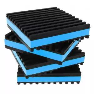 두꺼운고무판 패드 블루 EVA 센터 절연 HVAC 공기 압축기 세탁기 건조기 에어컨 4개 고무 방진