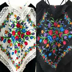 민이네 에티켓 플라워 레이스 스카프 앞치마 손수건