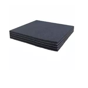 고무 접착 패드 4개의 밀폐형 셀 폼 시트 네오프렌 고밀도 방진 가구 자동차 스피커용 검은색 6 x 1/8 4개