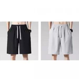허리밴딩 고무줄 바지 남성 반바지 얇은 시원한 여름 팬츠