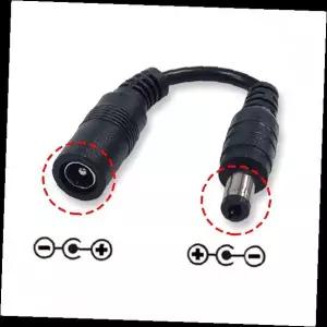 전원 어댑터 극성 변환 젠더 케이블 디지털 피아노 키보드 음향기기 연결 변환잭